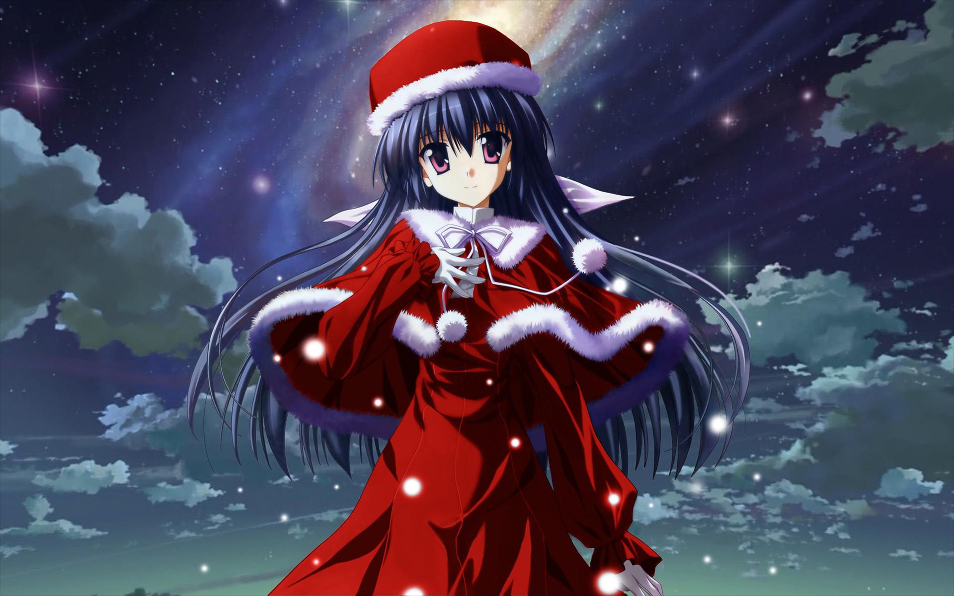 amamiya_yuuko, christmas, ef, ef_a_fairy_tale_of_the_two, ef_a_tale_of_memories, nanao_naru
