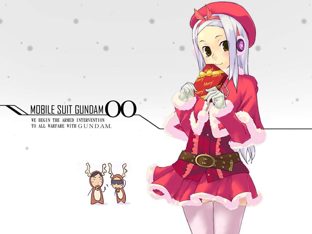christmas, mobile_suit_gundam, mobile_suit_gundam_00, santa_costume, soma_peries
