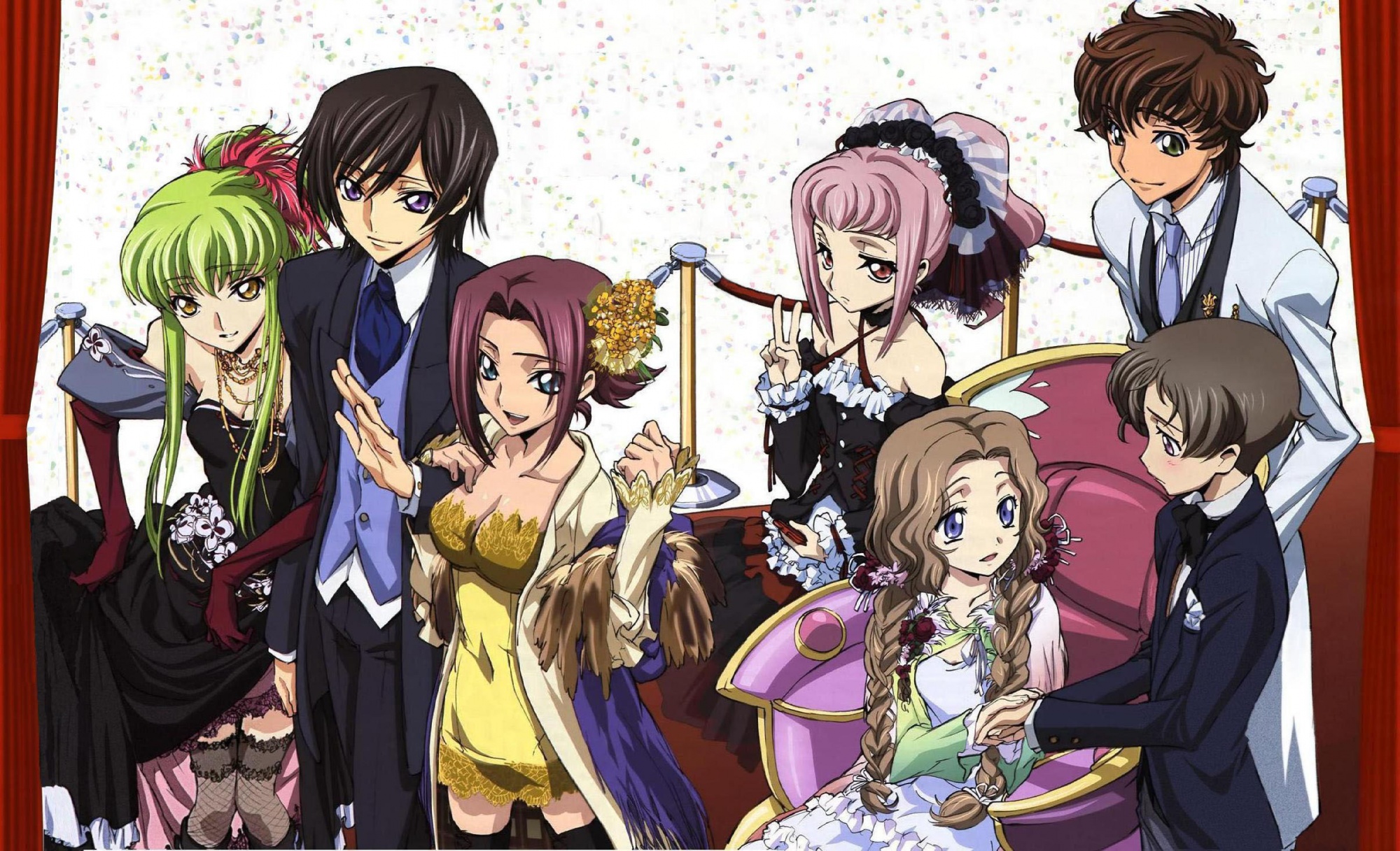 anya_alstreim, cc, code_geass, jpeg_artifacts, kallen_stadtfeld, kururugi_suzaku, lelouch_lamperouge, male