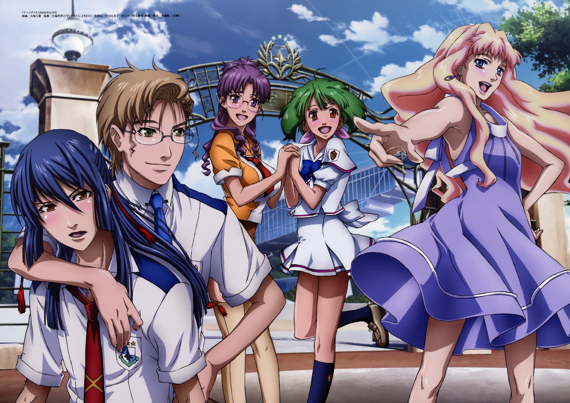 ebata_risa, group, macross, macross_frontier, male, matsuura_nanase, mikhail_buran, ranka_lee
