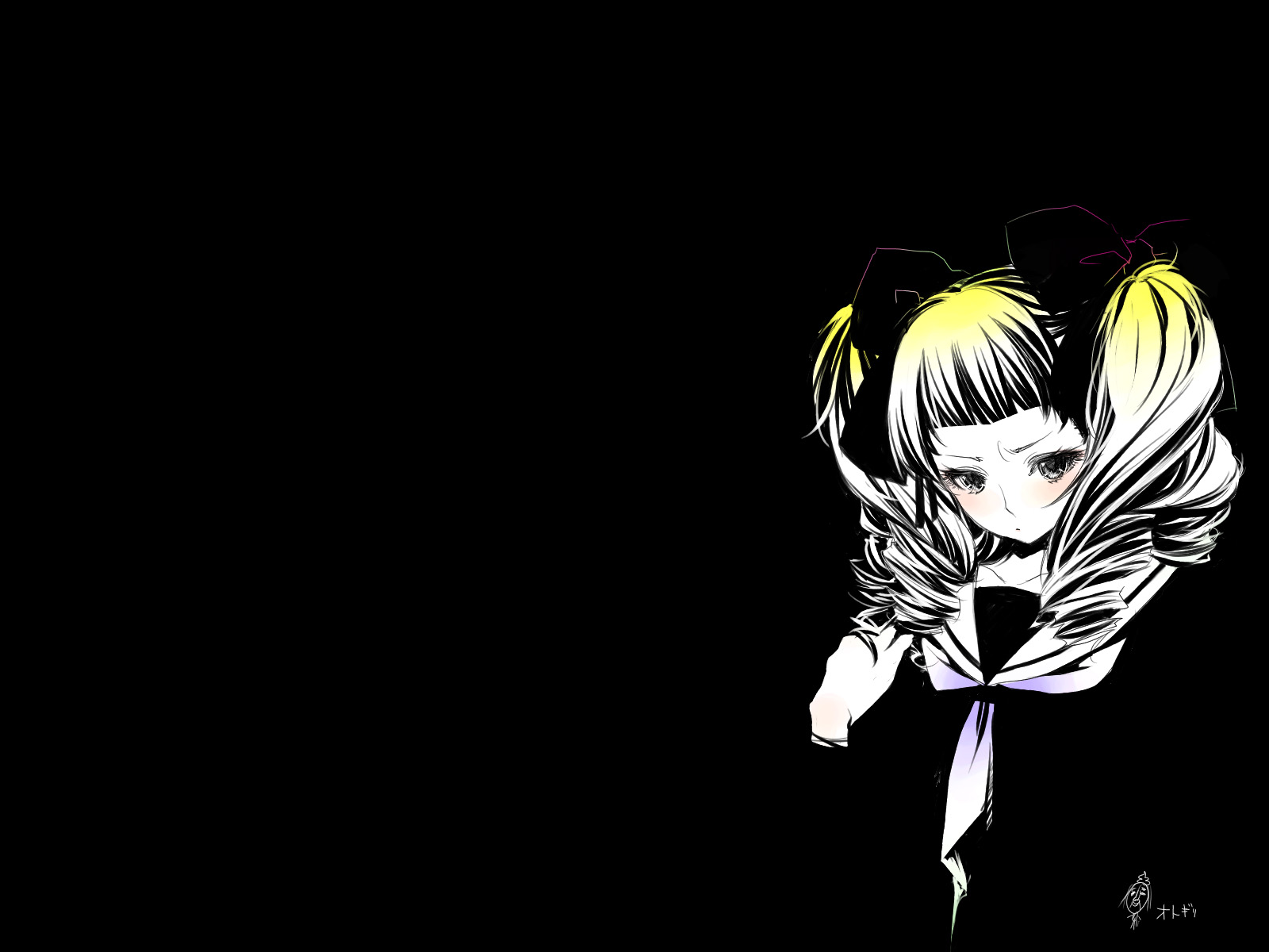 black, goshiki_suzu, monochrome, original