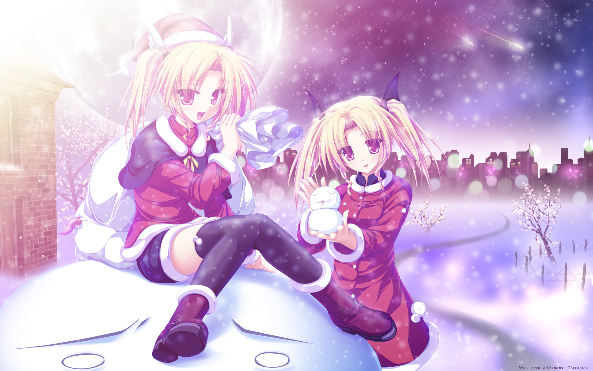 blonde_hair, game_cg, magus_tale, nina_geminis, rena_geminis, snow, tenmaso, whirlpool