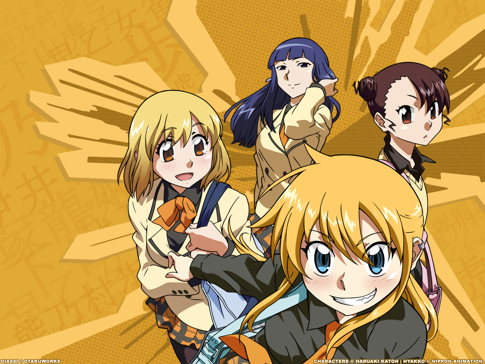 hyakko, iizuka_tatsuki, kageyama_torako, nonomura_ayumi, saotome_suzume