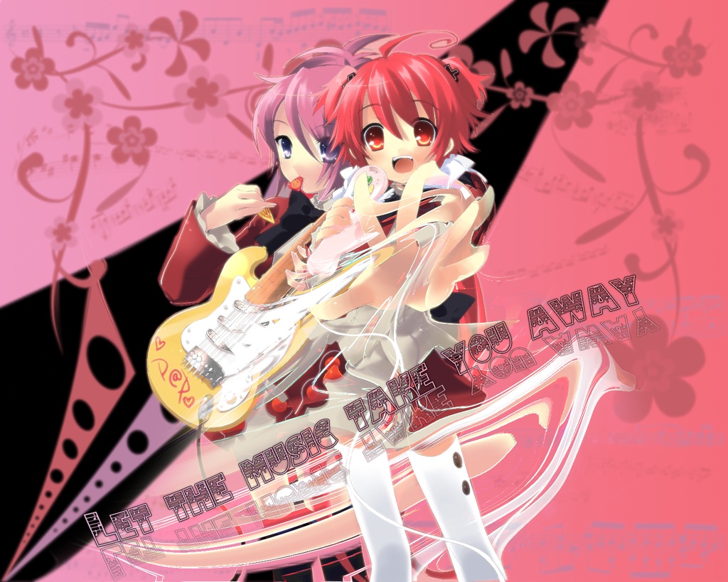 akizuki_nagi, guitar, instrument, itou_noiji, momose_hikaru, music, peace@pieces