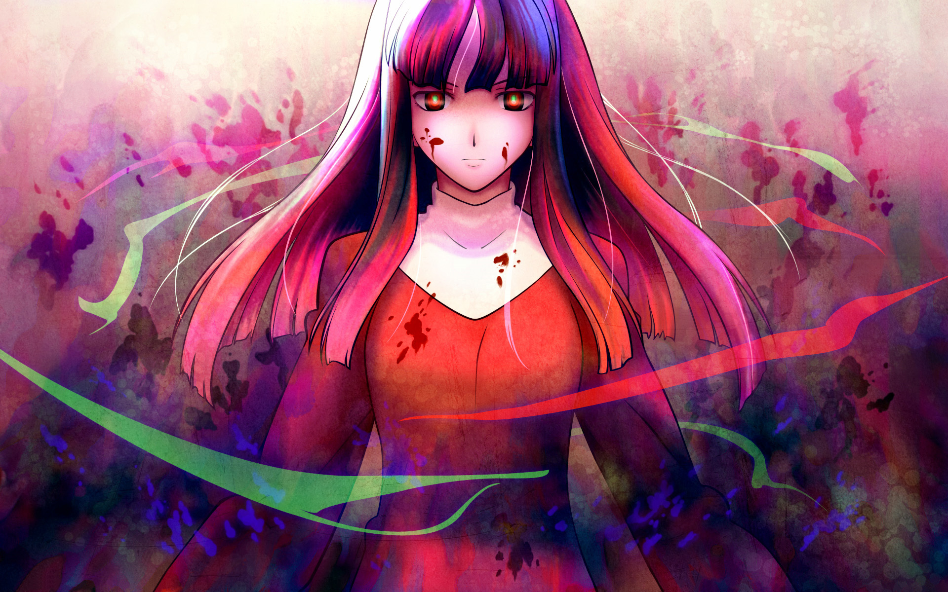 asagami_fujino, blood, kara_no_kyoukai