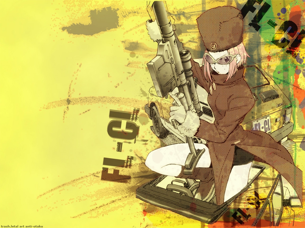 flcl, gainax, gun, kitsurubami, weapon