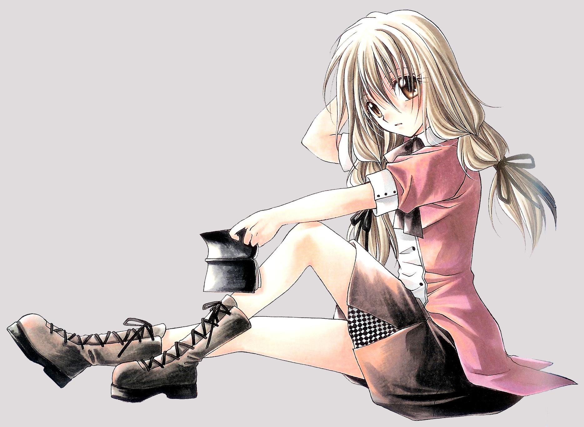 boots, eita_mizuno, ribbons, spiral, yuizaka_hiyono