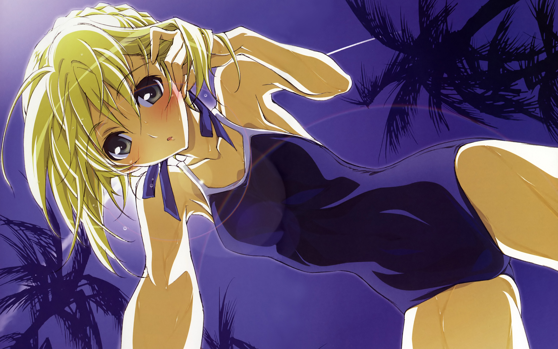 artoria_pendragon_(all), fate_(series), fate/stay_night, kurashima_tomoyasu, saber, school_swimsuit, swimsuit