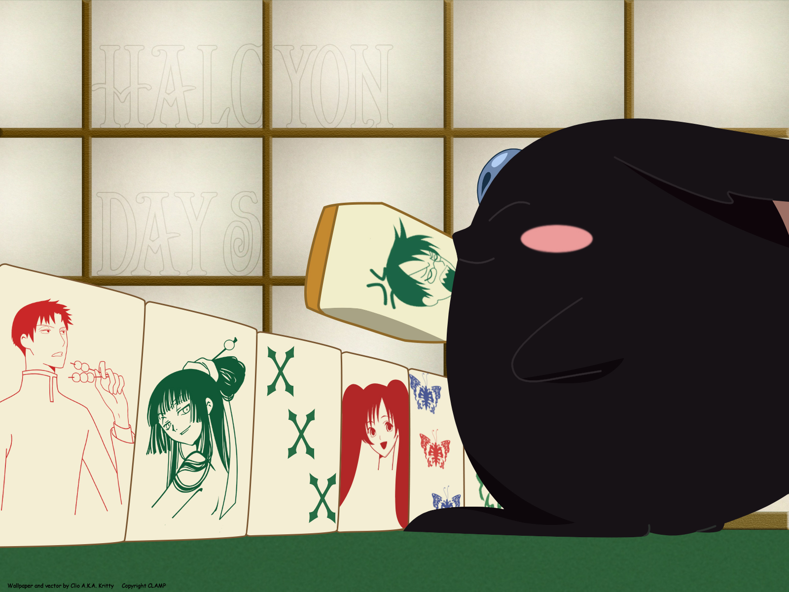doumeki_shizuka, ichihara_yuuko, kunogi_himawari, mokona, watanuki_kimihiro, xxxholic