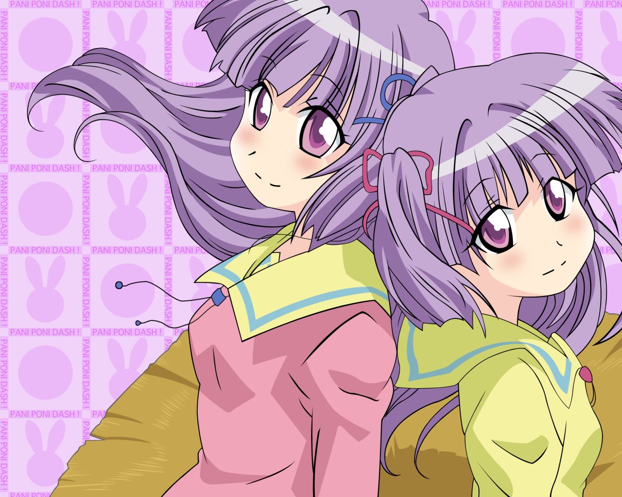 kashiwagi_yuuma, kashiwagi_yuuna, pani_poni_dash, twins
