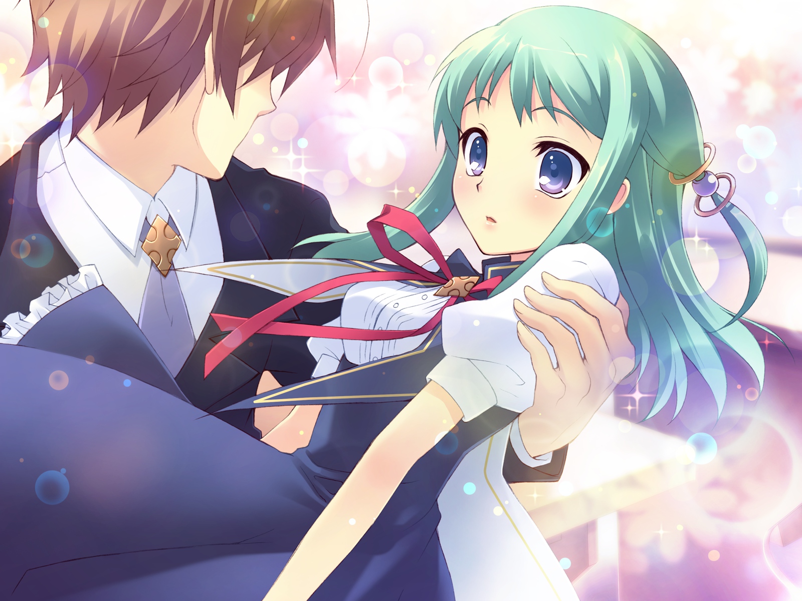 dendou_akira, flyable_heart, game_cg, itou_noiji, katsuragi_syo, school_uniform