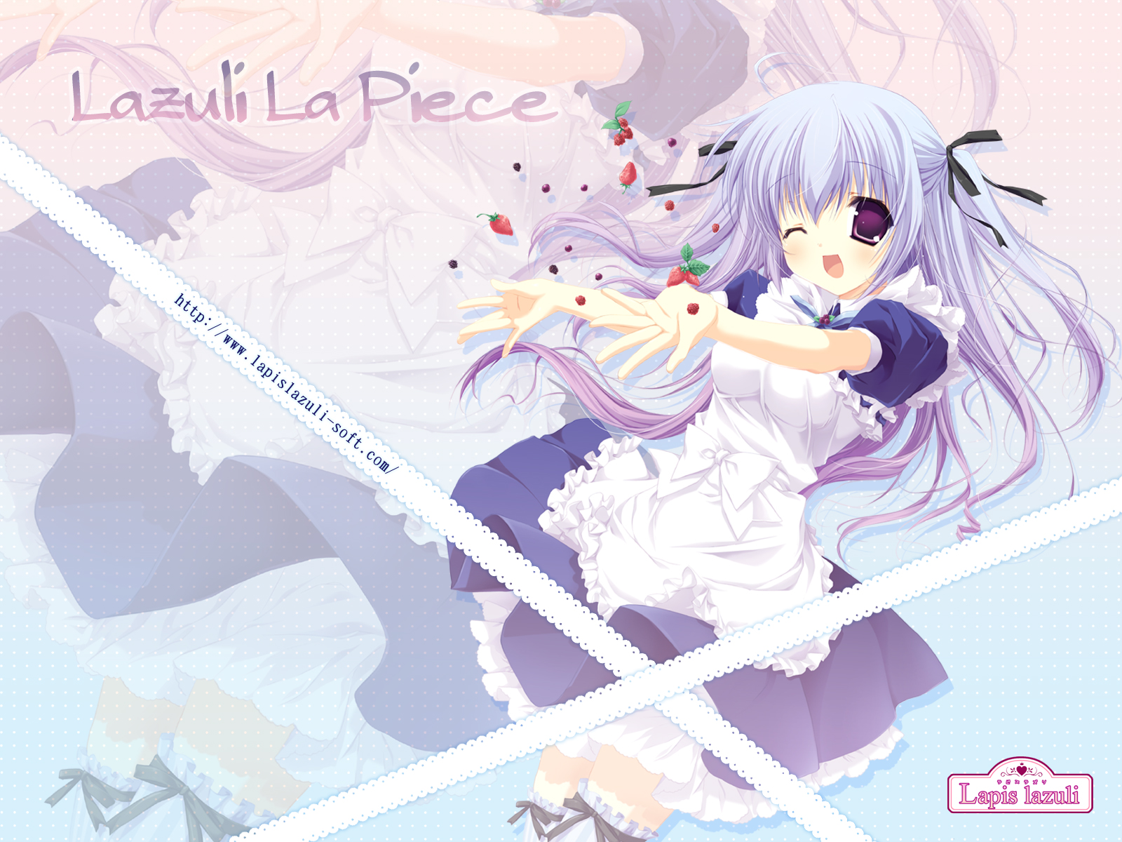 areas, maid, miyasaka_miyu, nagamine_ayana, ribbons, thighhighs