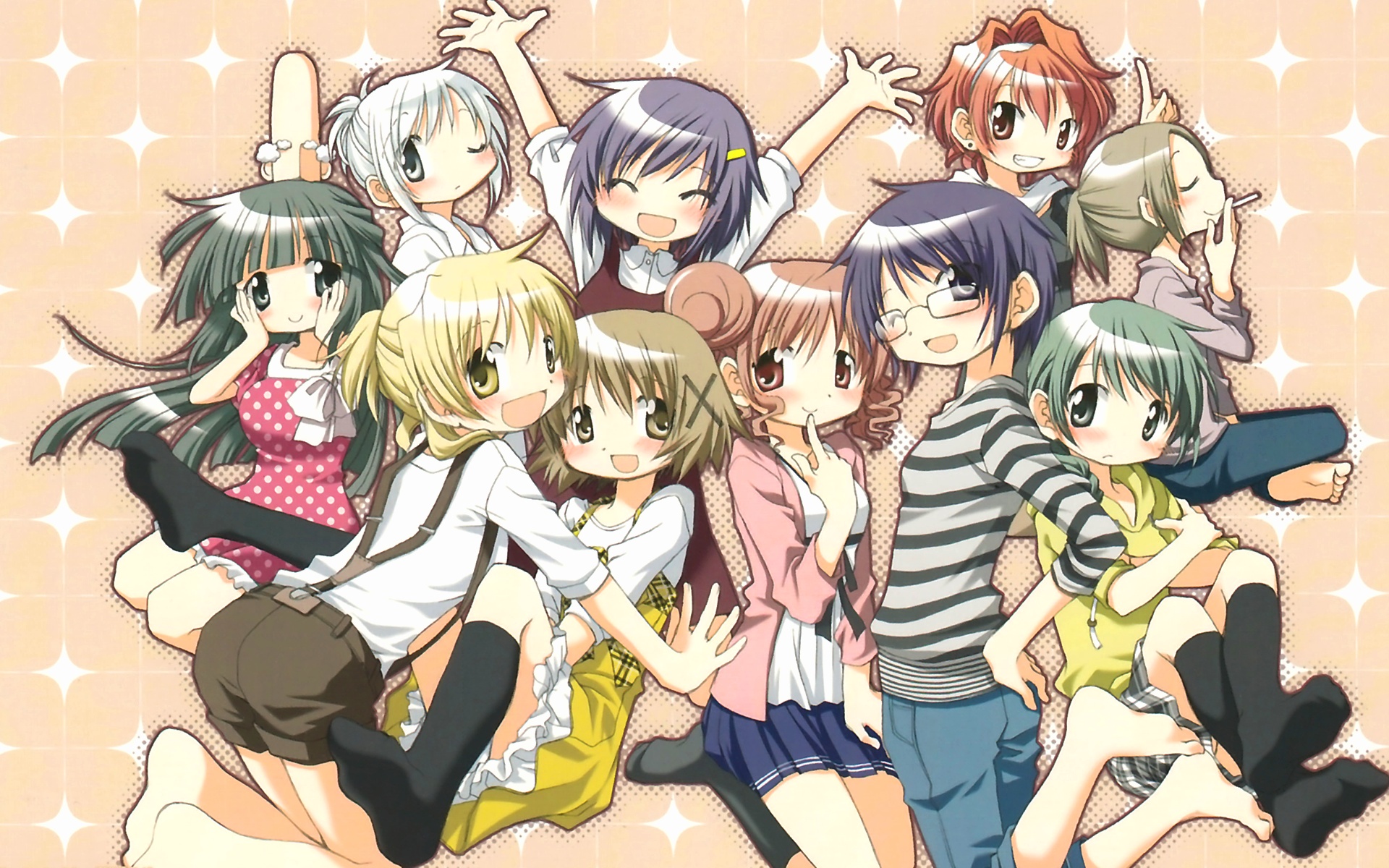 hidamari_sketch, hiro, miyako, natsume, principal, sae, ume_aoki, yoshinoya-sensei
