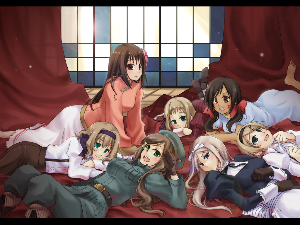 anthropomorphism, axis_powers_hetalia, belgium_(hetalia), group, hungary_(hetalia), liechtenstein_(hetalia), seychelles_(hetalia), taiwan_(hetalia), ukraine_(hetalia)
