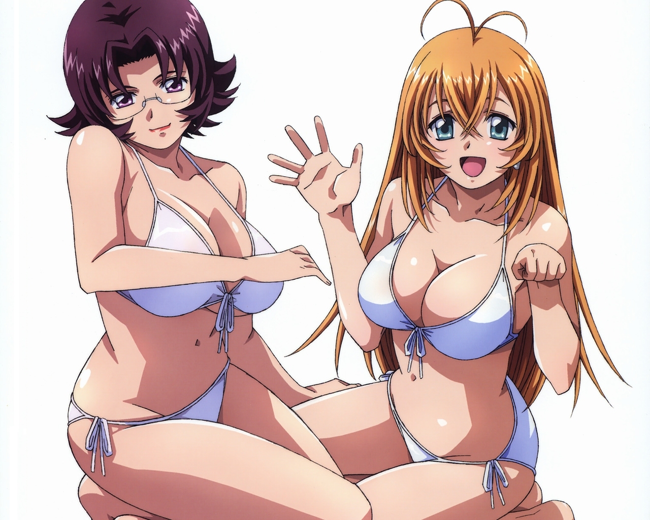 bikini, ikkitousen, sonsaku_hakufu, swimsuit, white