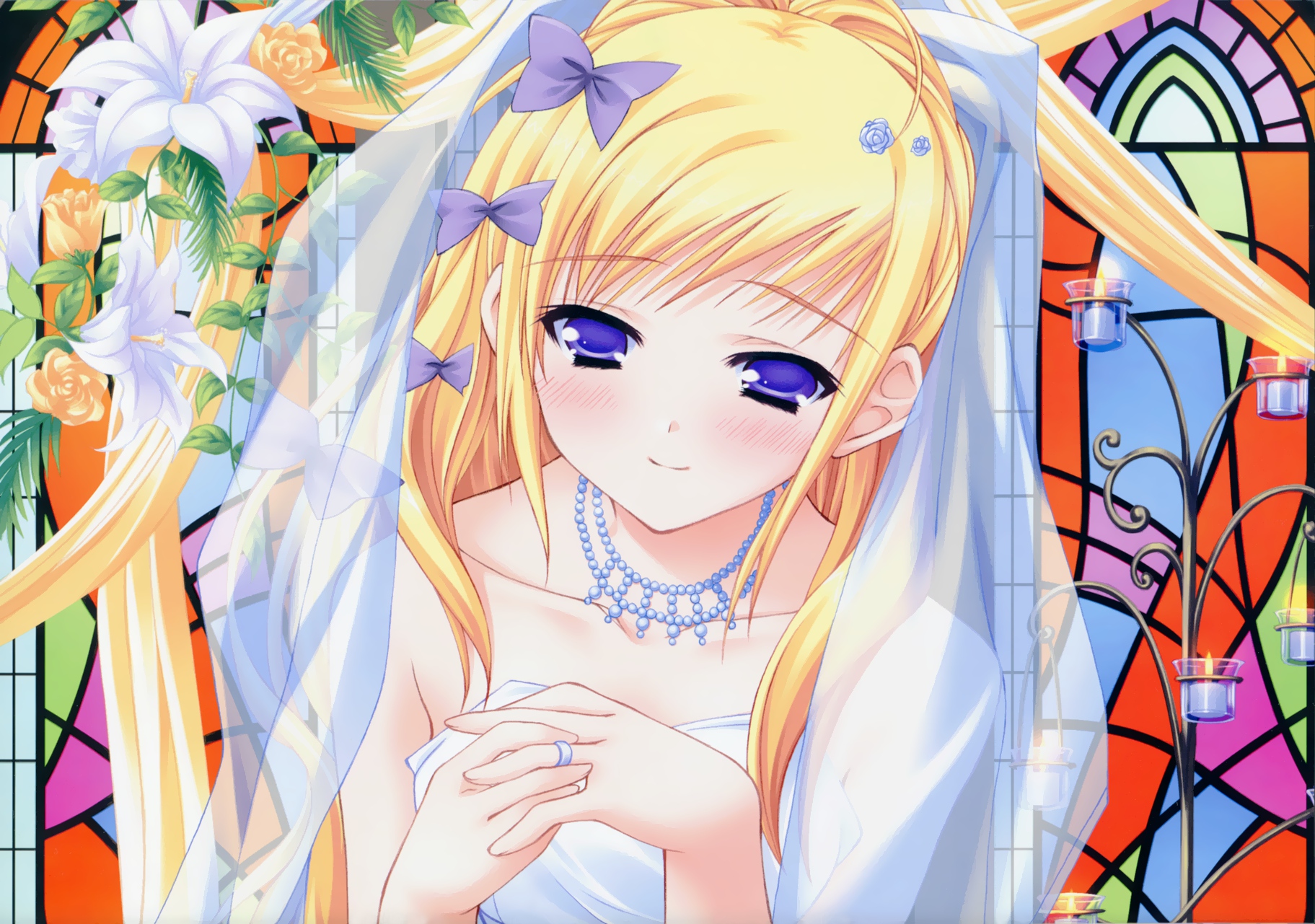 kisaragi_mifuyu, moekibara_fumitake, tayutama, wedding_attire