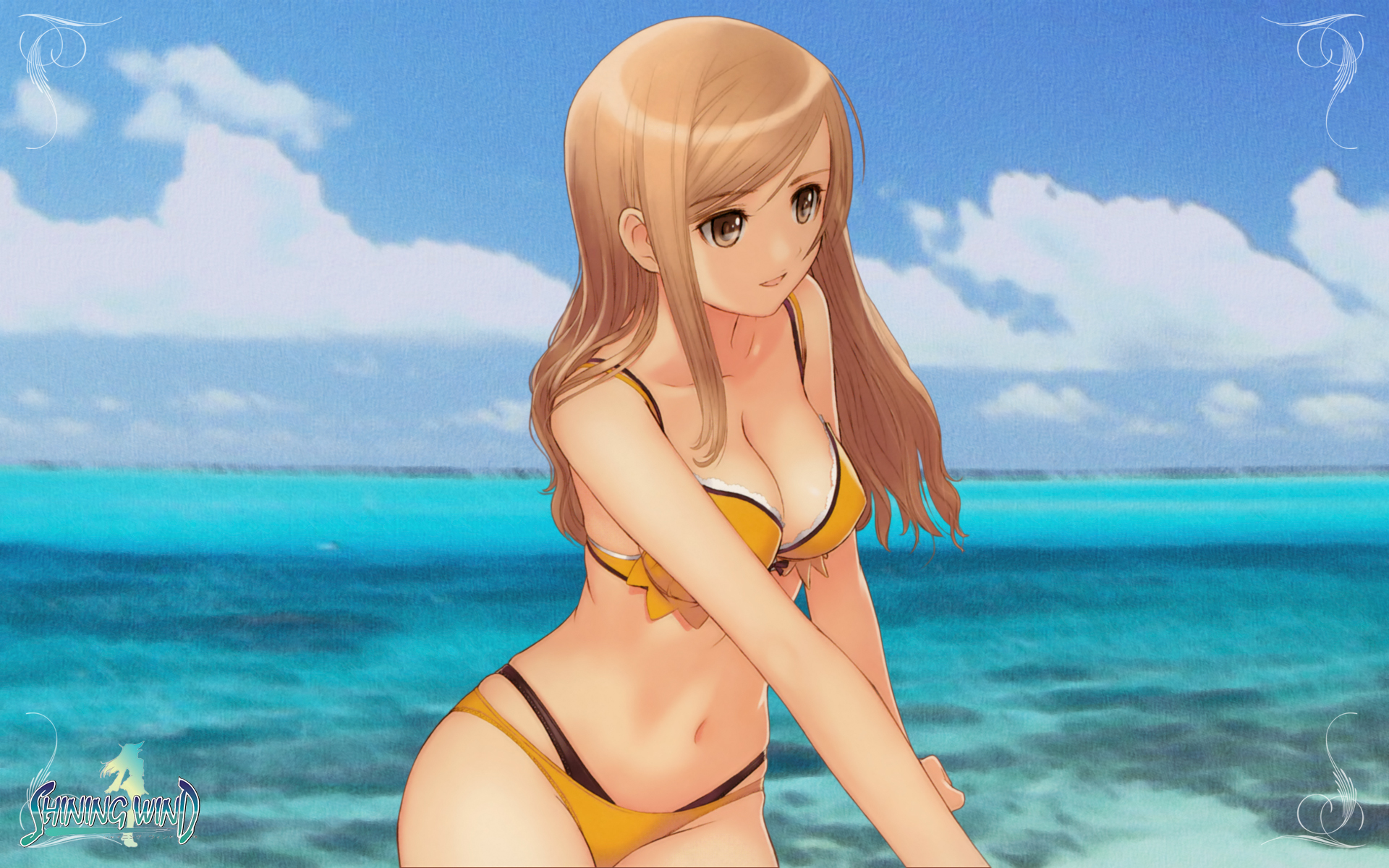 beach, bikini, shining_wind, swimsuit, taka_tony, touka_kureha