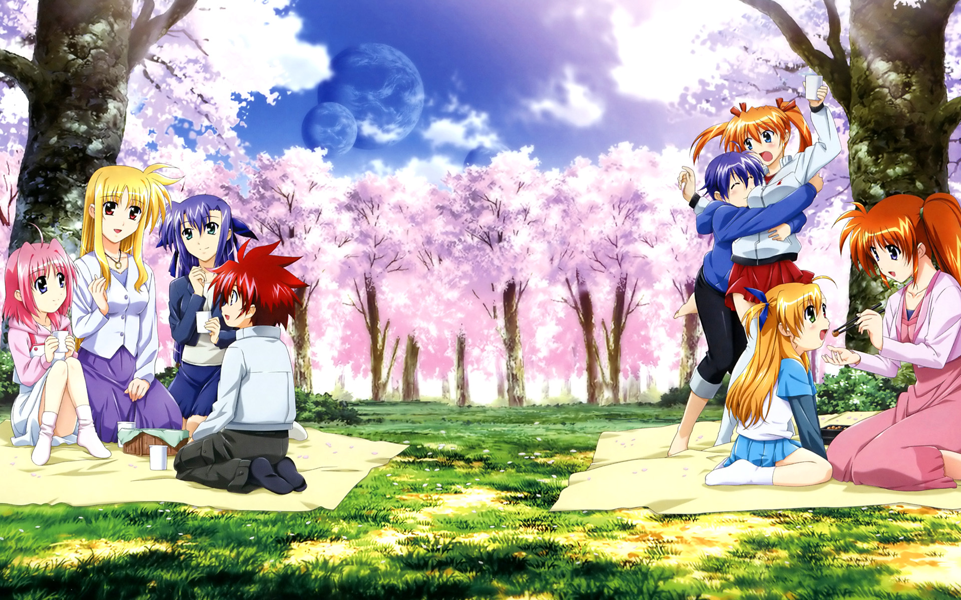 bicolored_eyes, caro_ru_lushe, erio_mondial, fate_testarossa, ginga_nakajima, group, mahou_shoujo_lyrical_nanoha, mahou_shoujo_lyrical_nanoha_strikers