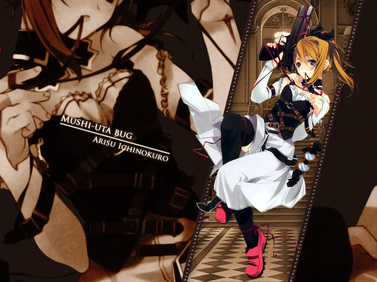 gun, ichinokuro_arisu, mushiuta, weapon