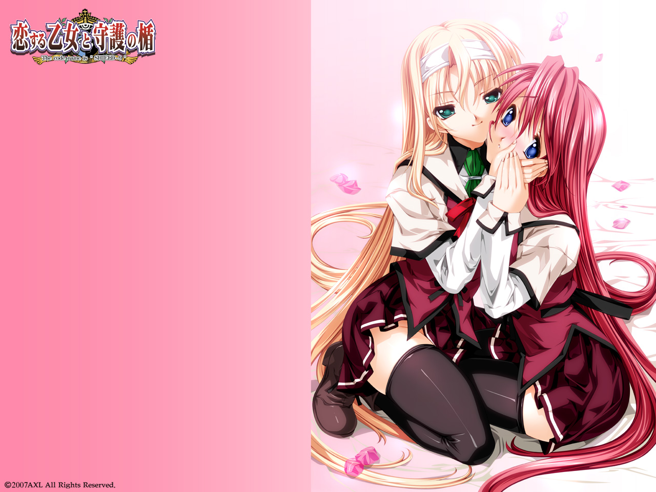 blonde_hair, blue_eyes, green_eyes, koisuru_otome_to_shugo_no_tate, long_hair, male, otoko_no_ko, pink