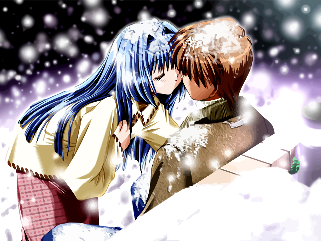 aizawa_yuuichi, kanon, minase_nayuki, snow