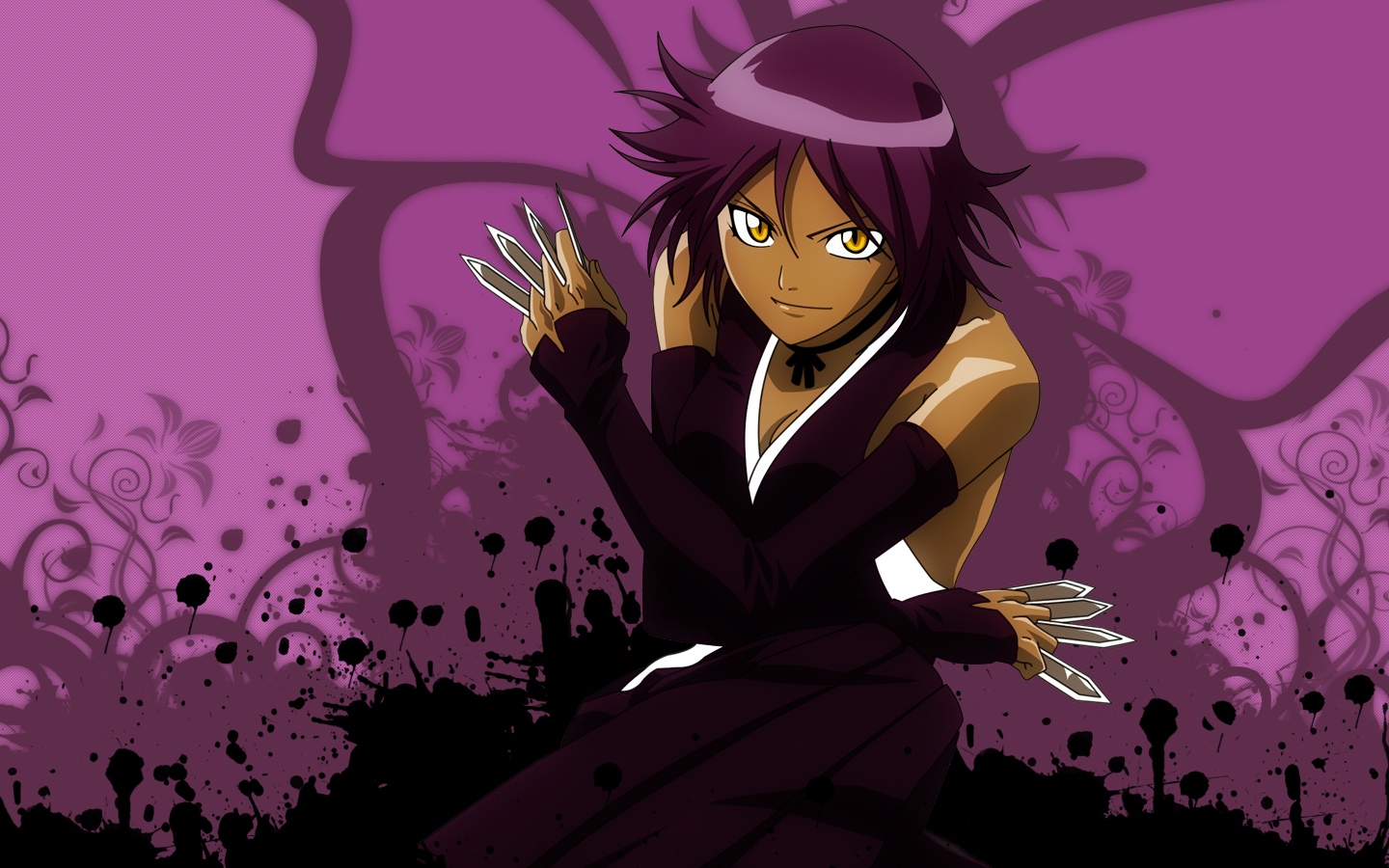 bleach, dark_skin, shihouin_yoruichi