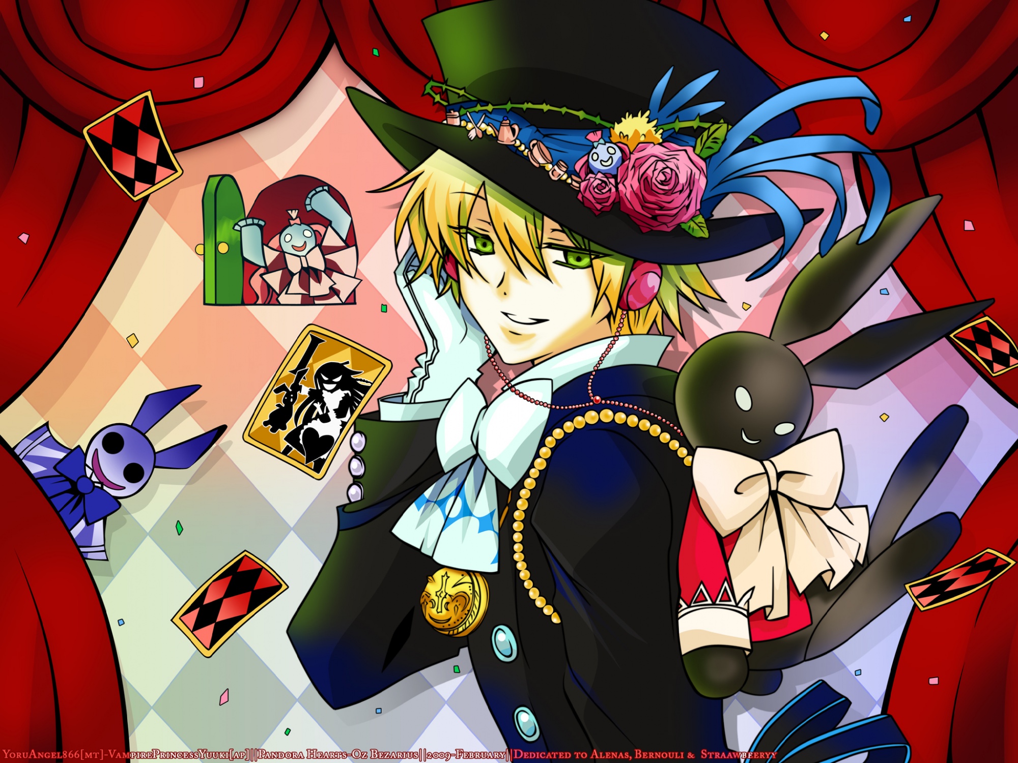 alice_(pandora_hearts), emily_(pandora_hearts), oz_vessalius, pandora_hearts, will_of_the_abyss