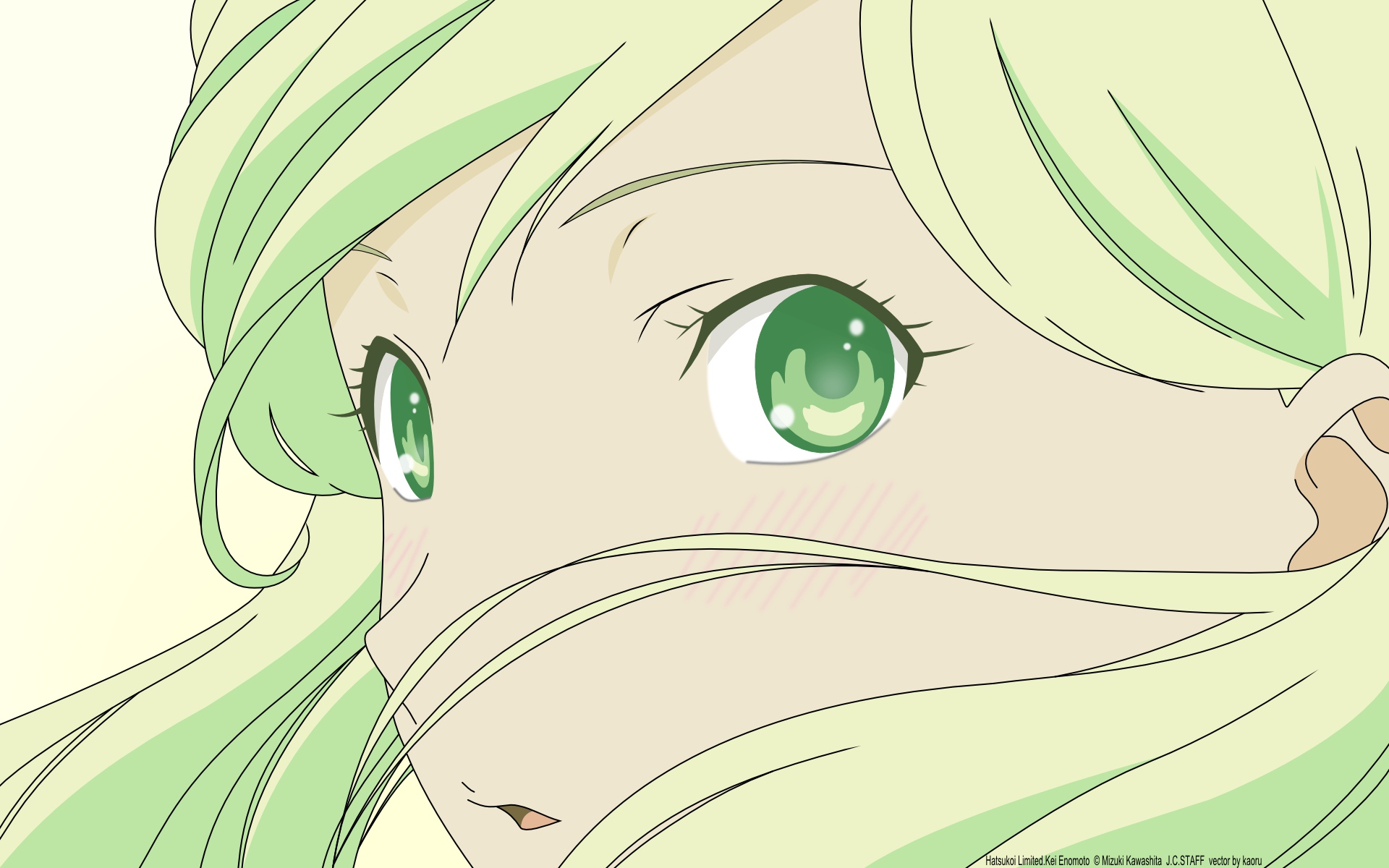 close, enomoto_kei, green, hatsukoi_limited, vector