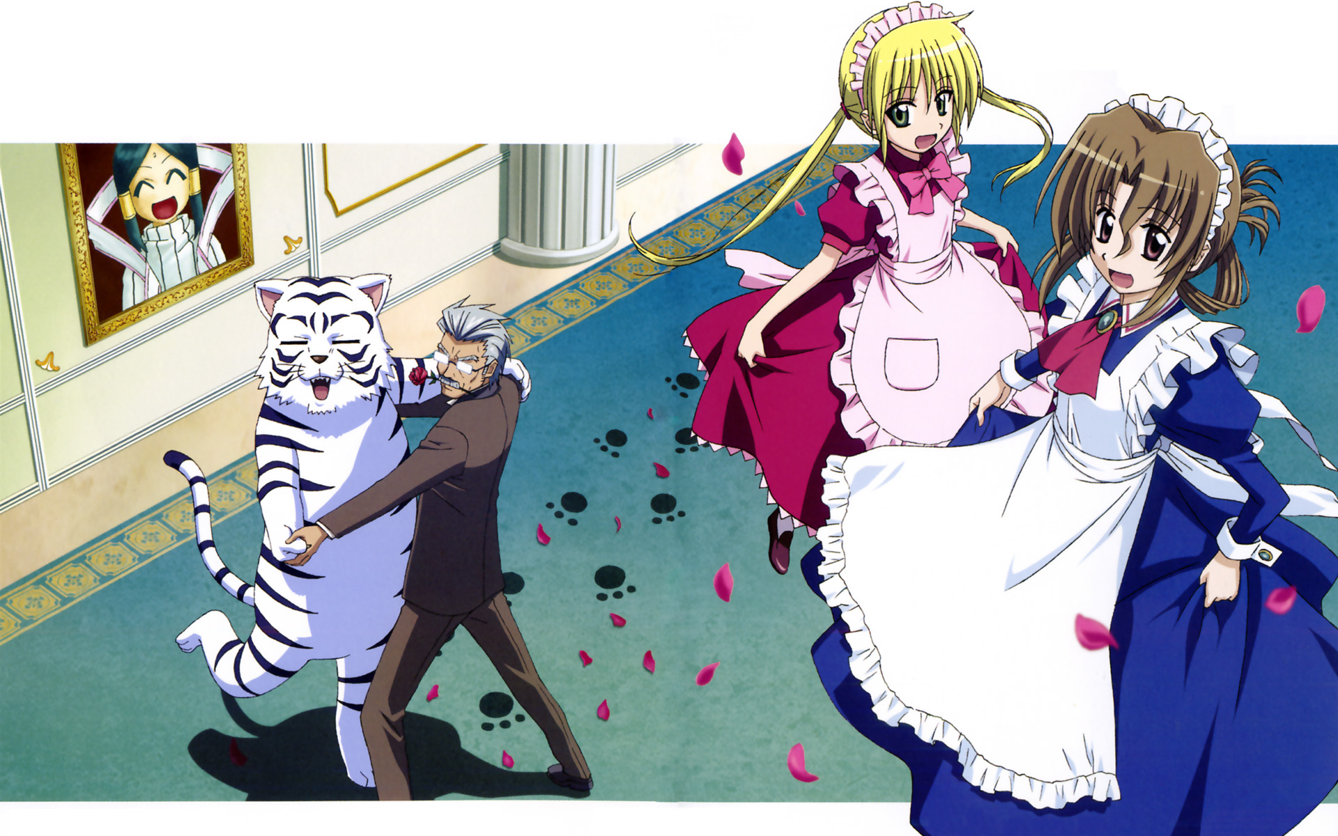 hayate_no_gotoku, klaus, maid, maria_(hayate_no_gotoku), sanzenin_nagi, tama