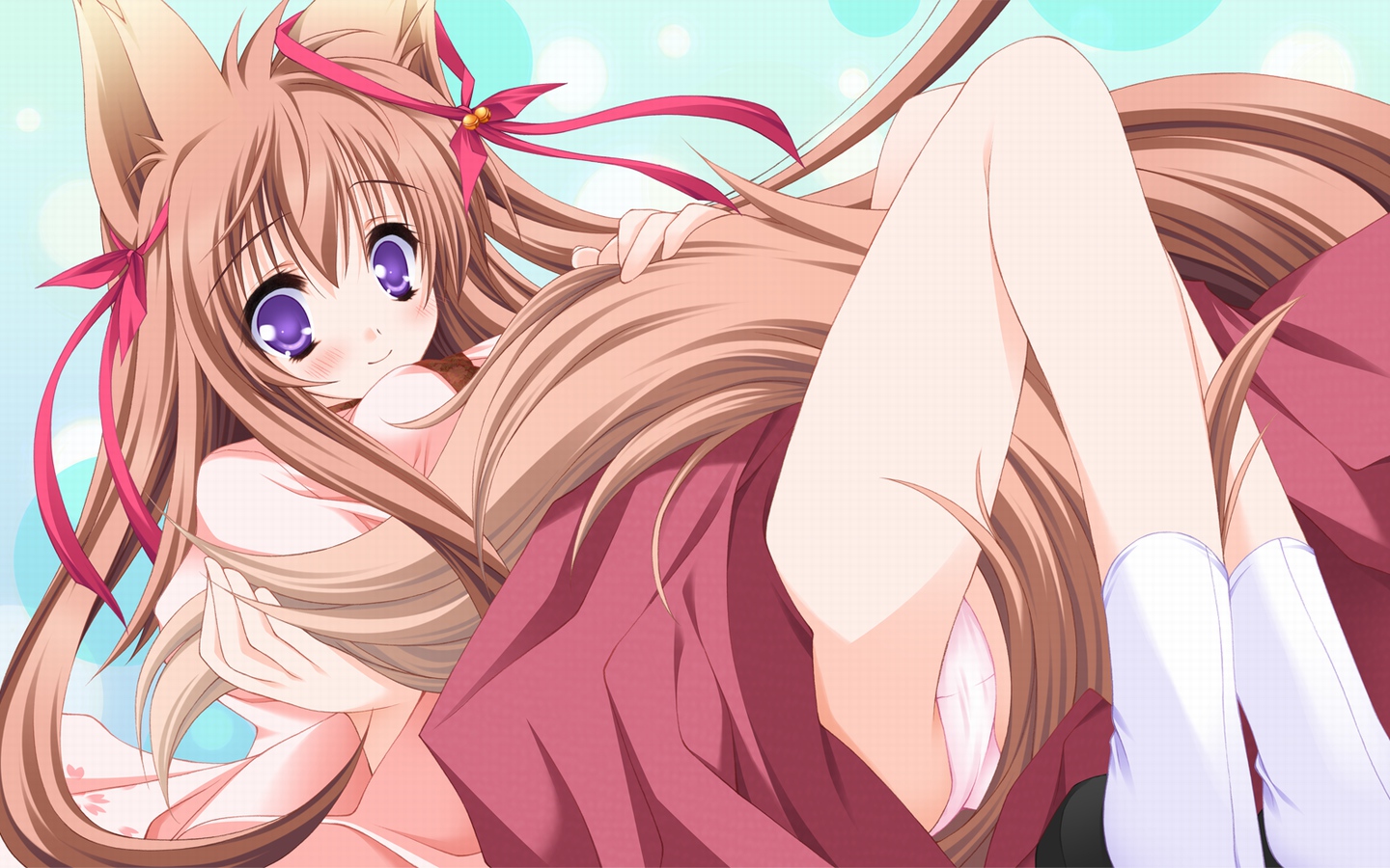 animal_ears, mito_mashiro, moekibara_fumitake, tail, tayutama