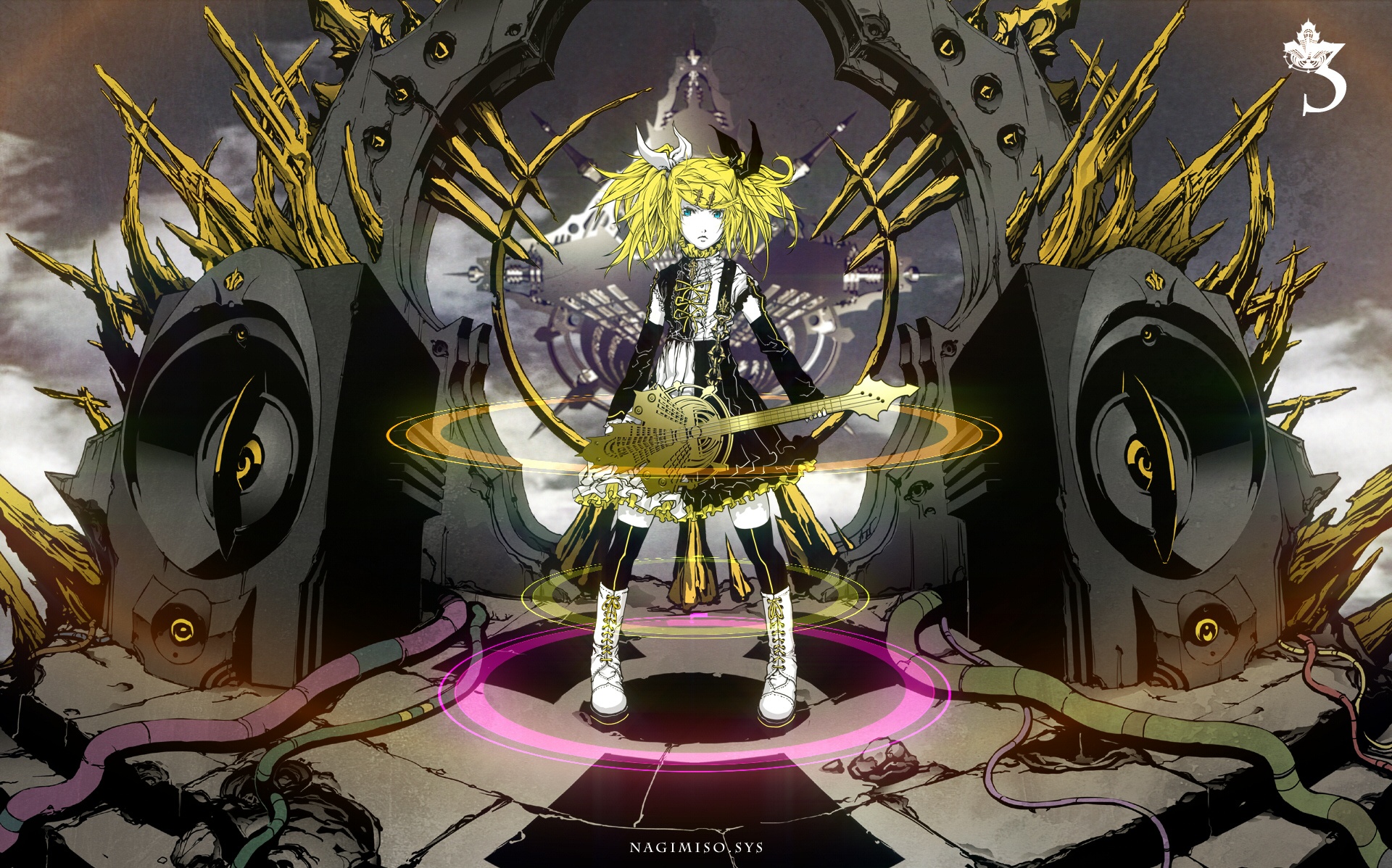 kagamine_rin, meltdown_(vocaloid), nagimiso, vocaloid