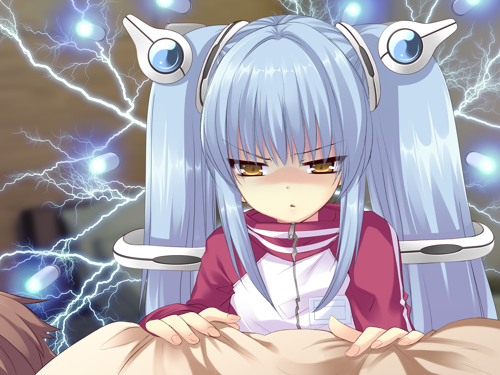 flyable_heart, game_cg, itou_noiji, katsuragi_syo, kujou_kururi, loli, twintails, yellow_eyes