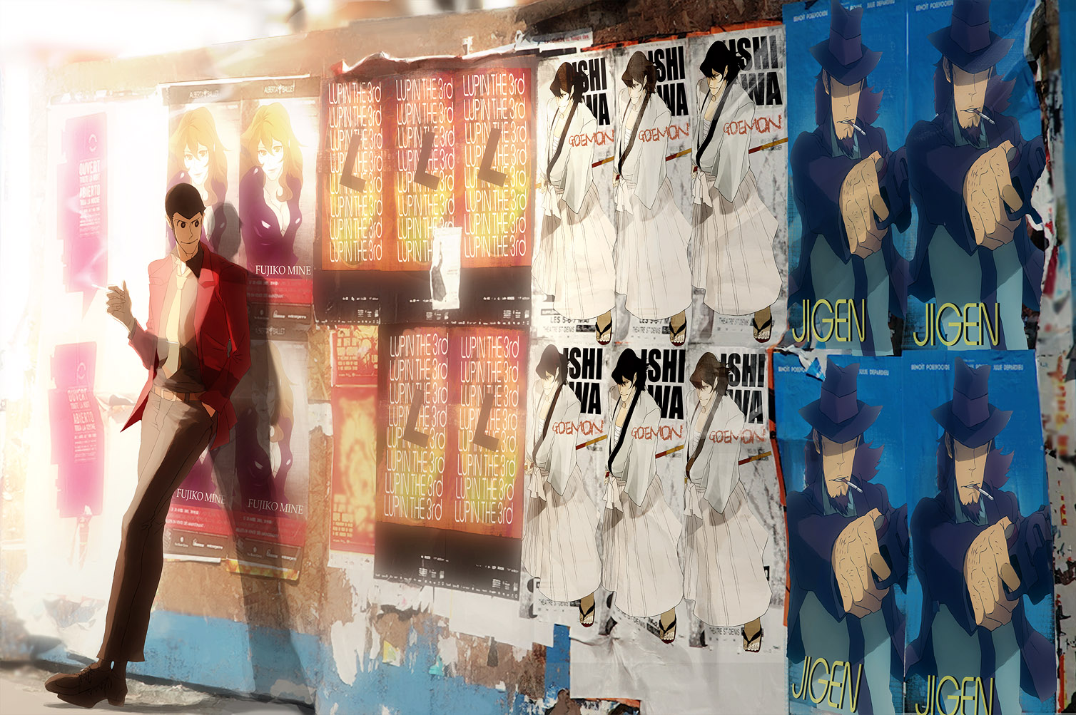 arsene_lupin_iii, ishikawa_goemon_xiii, jigen_daisuke, lupin_iii, mine_fujiko, zz