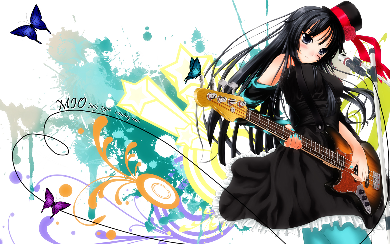 akiyama_mio, k-on!, rail_(silverbow)