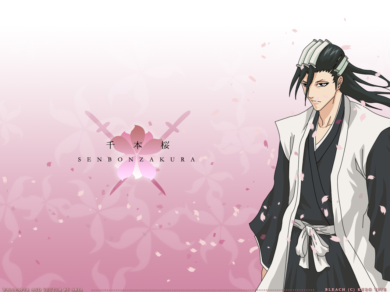 all_male, black_hair, bleach, japanese_clothes, kuchiki_byakuya, long_hair, male, petals