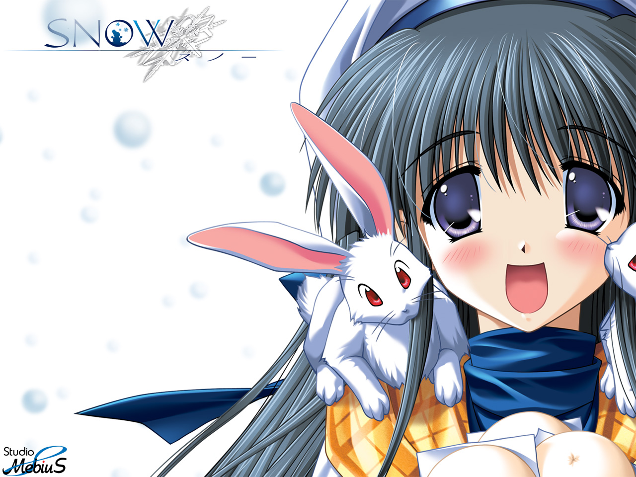 animal, rabbit, snow_(game), studio_mebius, white