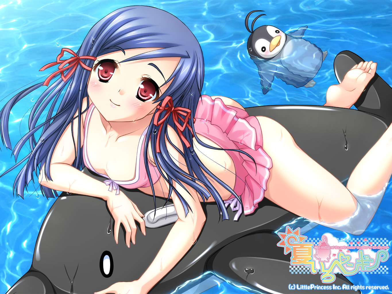 natsuiro_penguin, ninoko, swimsuit