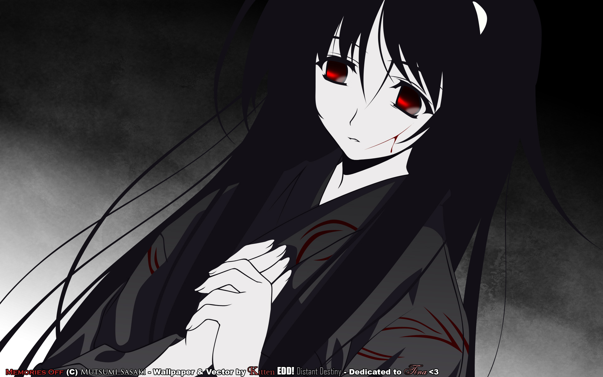 dark, koihime_musou, memories_off, misasagi_inori, vector, watermark