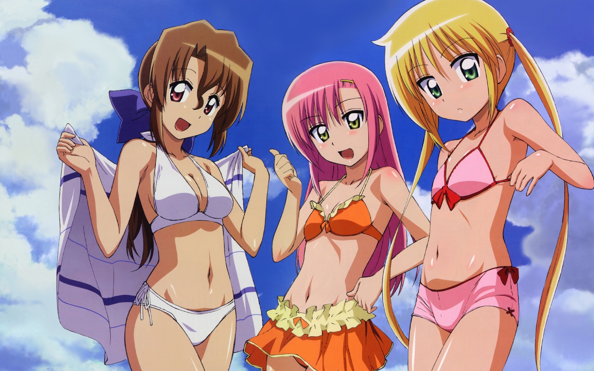 bikini, hayate_no_gotoku, katsura_hinagiku, maria_(hayate_no_gotoku), sanzenin_nagi, swimsuit