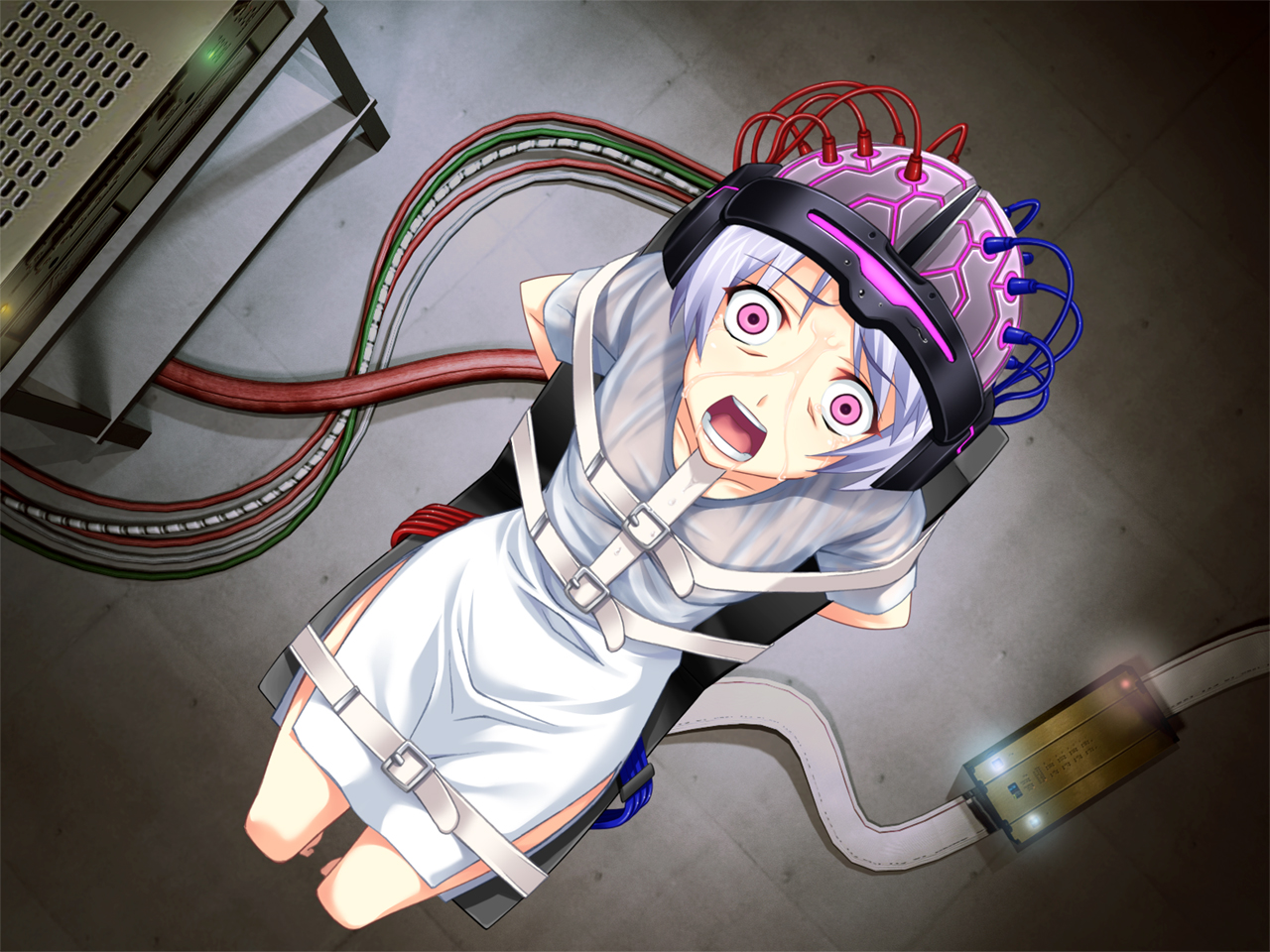 blue_hair, chaos;head, kishimoto_ayase, short_hair