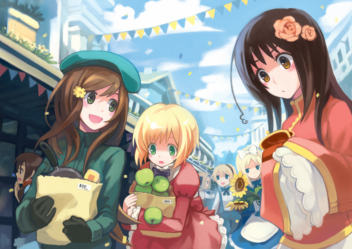 anthropomorphism, axis_powers_hetalia, belarus_(hetalia), belgium_(hetalia), group, hungary_(hetalia), liechtenstein_(hetalia), seychelles_(hetalia), taiwan_(hetalia), ukraine_(hetalia)