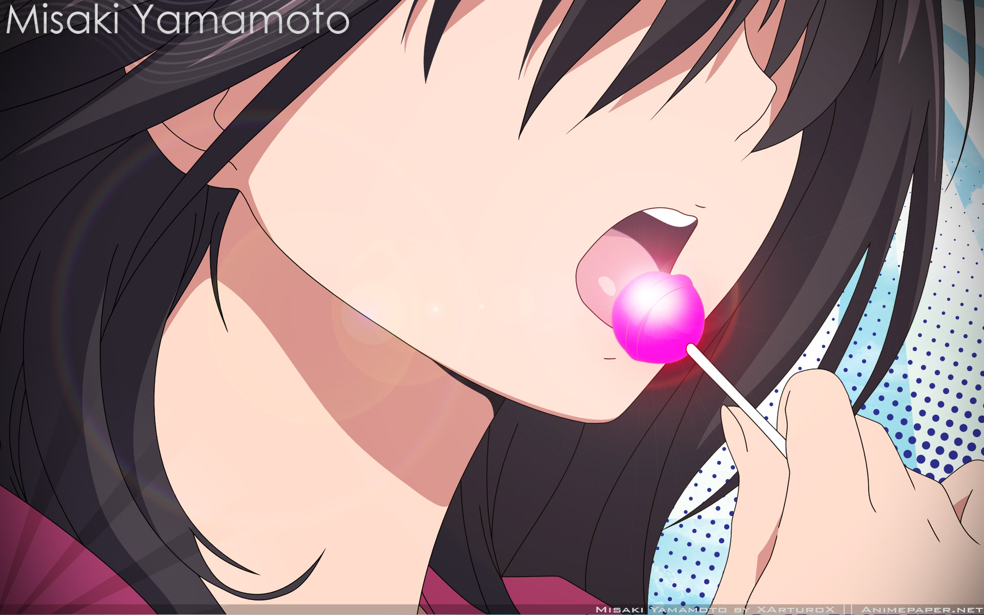 candy, close, hatsukoi_limited, lollipop, signed, vector, watermark, yamamoto_misaki