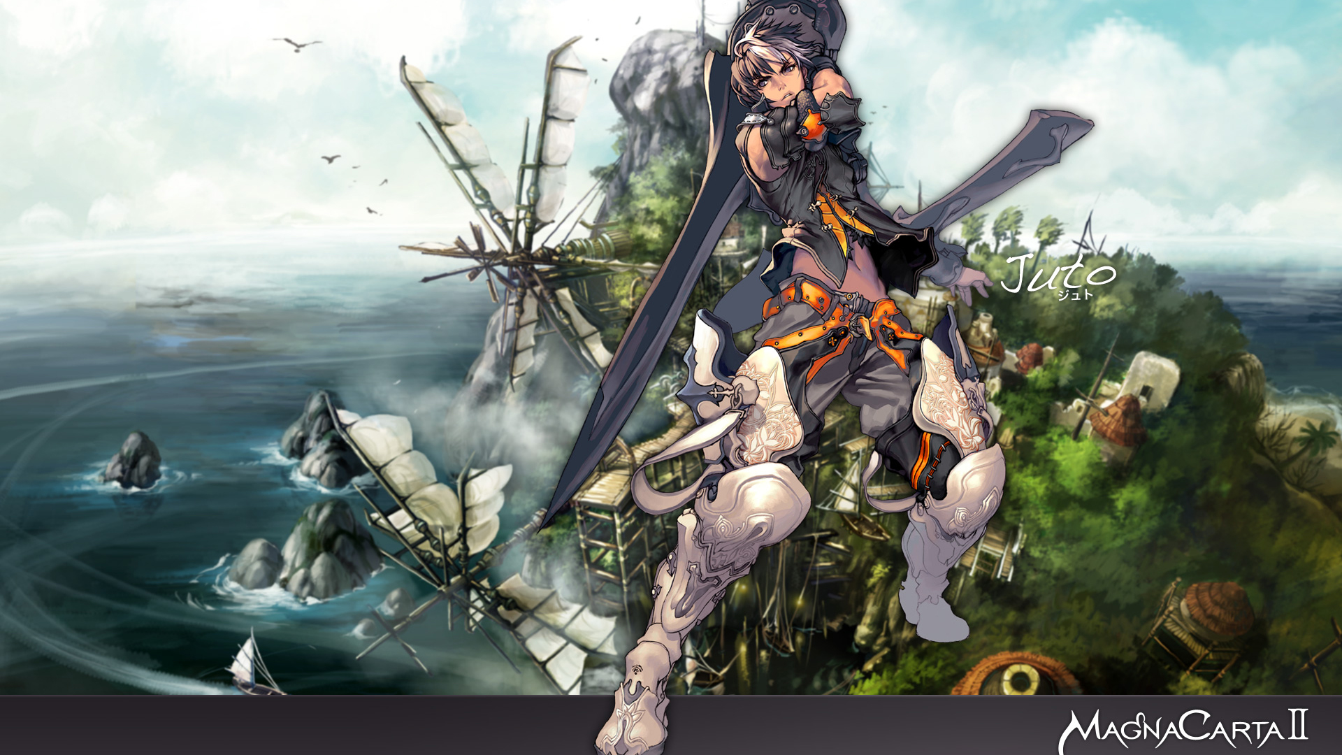 all_male, armor, boat, brown_hair, gray_eyes, hyung-tae_kim, magna_carta, male