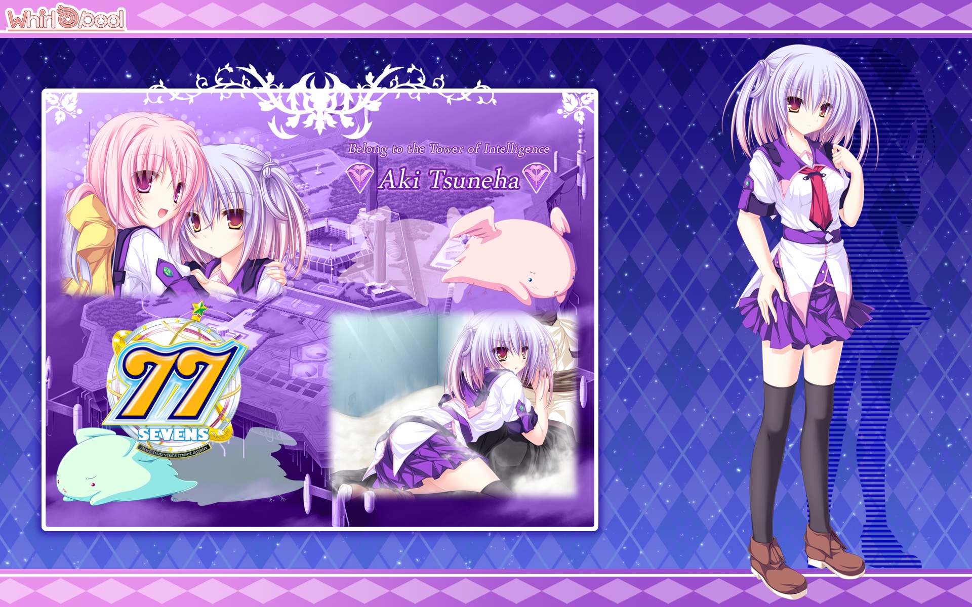 77, brown_eyes, gray_hair, mikagami_mamizu, school_uniform, short_hair, tsuneha_aki