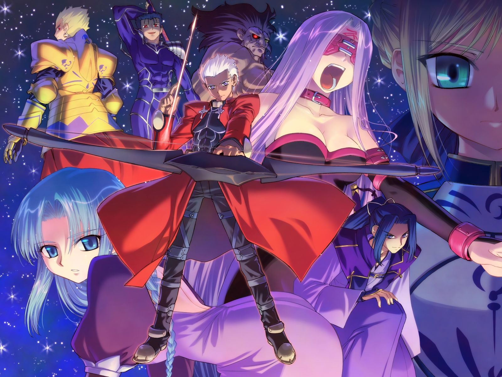 archer, artoria_pendragon_(all), assassin, berserker, bow, bow_(weapon), cu_chulainn, fate_(series)