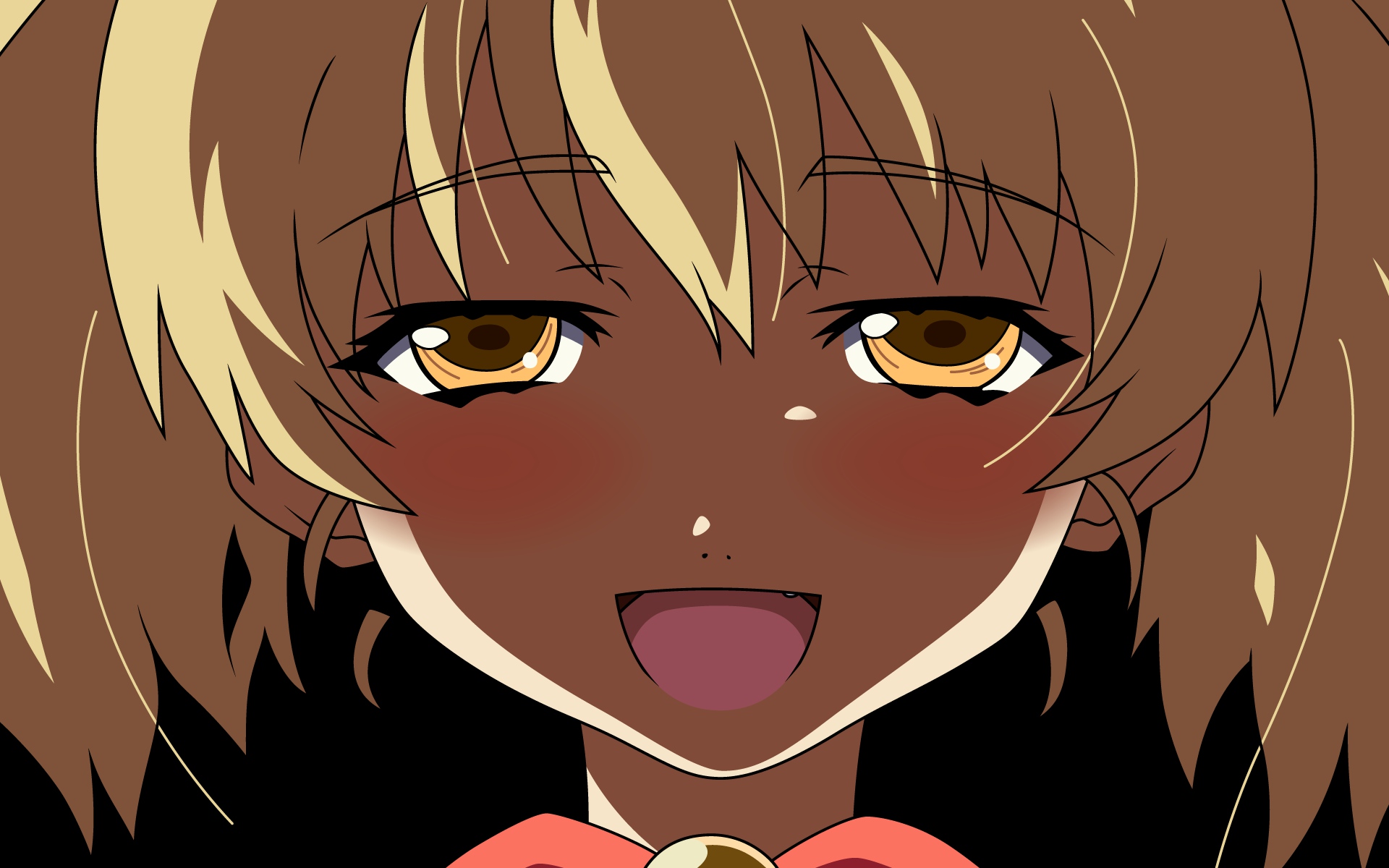 blonde_hair, blush, close, mikuni_miku, tagme, vector, yellow_eyes, yuuwaku