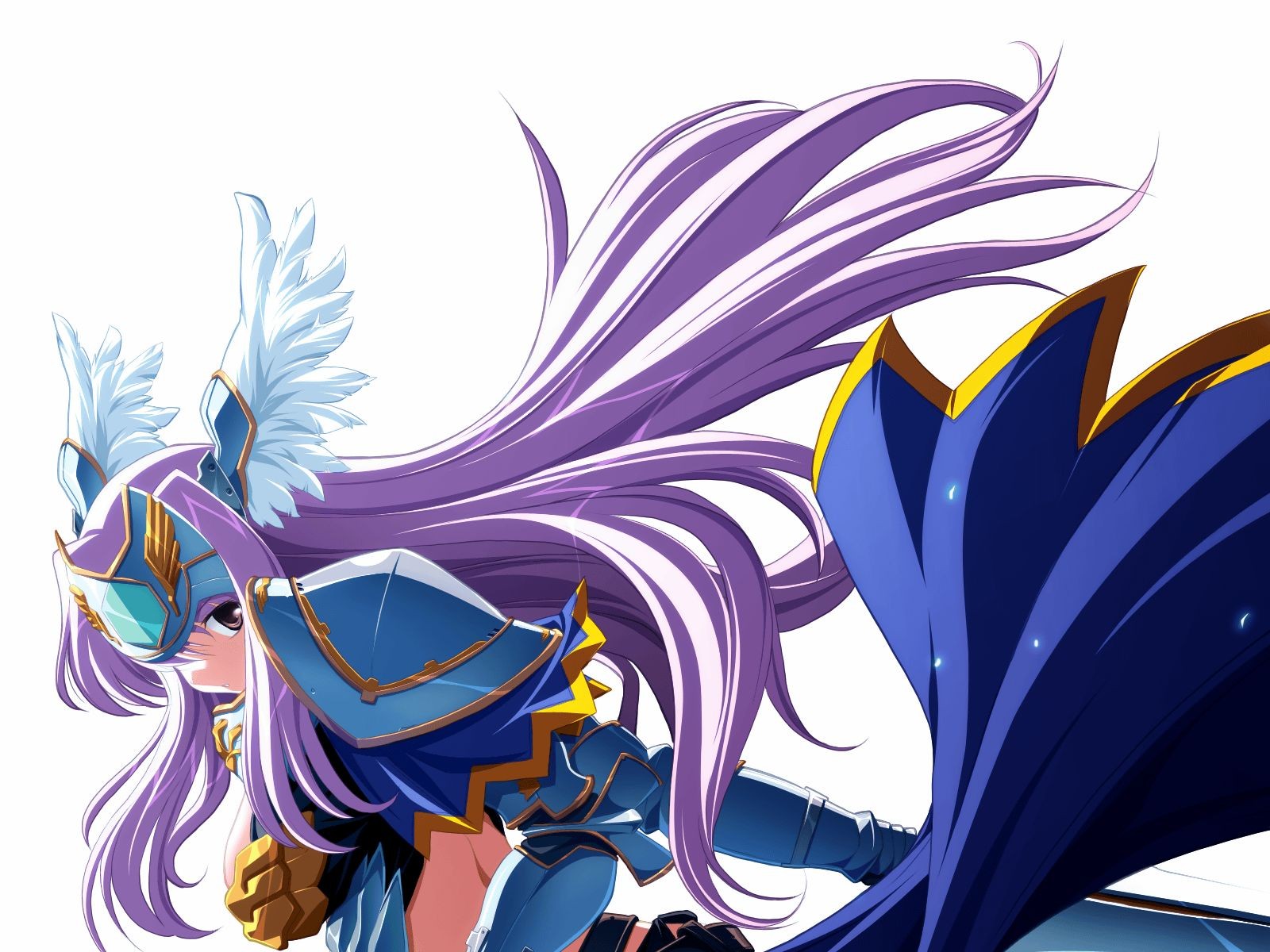 hagall_valkyr, shirogane_no_soleil, tsurugi_hagane, white, wings