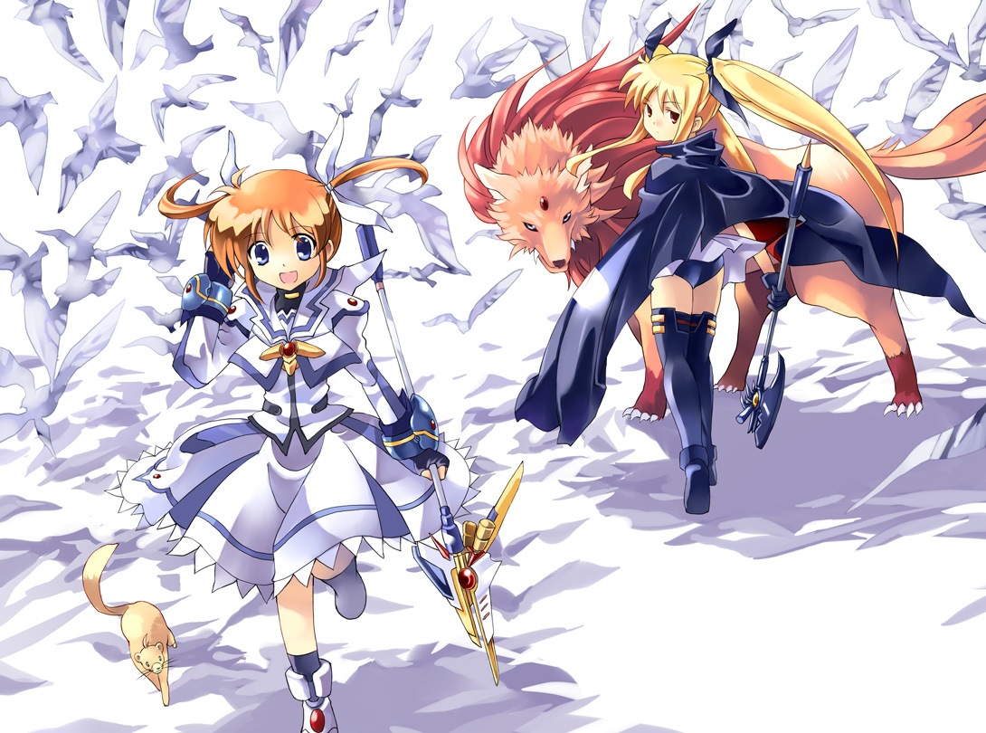 arf, fate_testarossa, mahou_shoujo_lyrical_nanoha, mahou_shoujo_lyrical_nanoha_the_movie_1st, takamachi_nanoha, yuuno_scrya