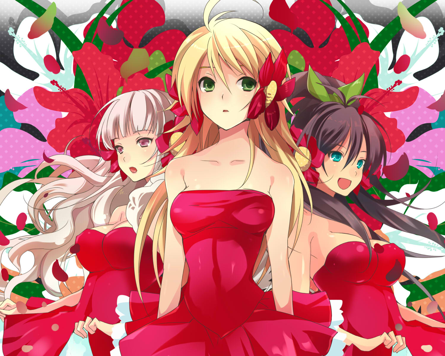 ganaha_hibiki, hoshii_miki, idolmaster, jpeg_artifacts, shijou_takane, taira_tsukune