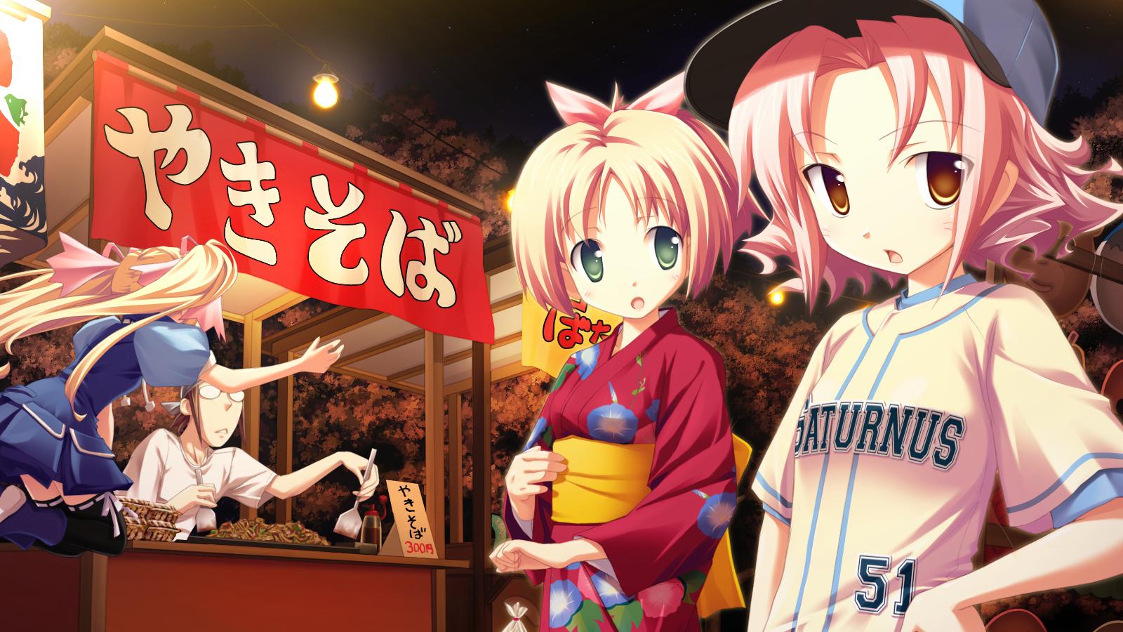 asase_mari, doumyouji_sakura_(volume7), festival, fue, group, japanese_clothes, kino_kyouka, loli, male, rococoworks, summer, tsujiura_yashiro, volume7, yukata